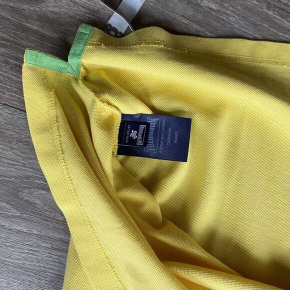 Vilebrequin Men's Yellow Embroidered Logo Short Sleeve Polo Shirt Medium Pastel - Picture 7 of 8